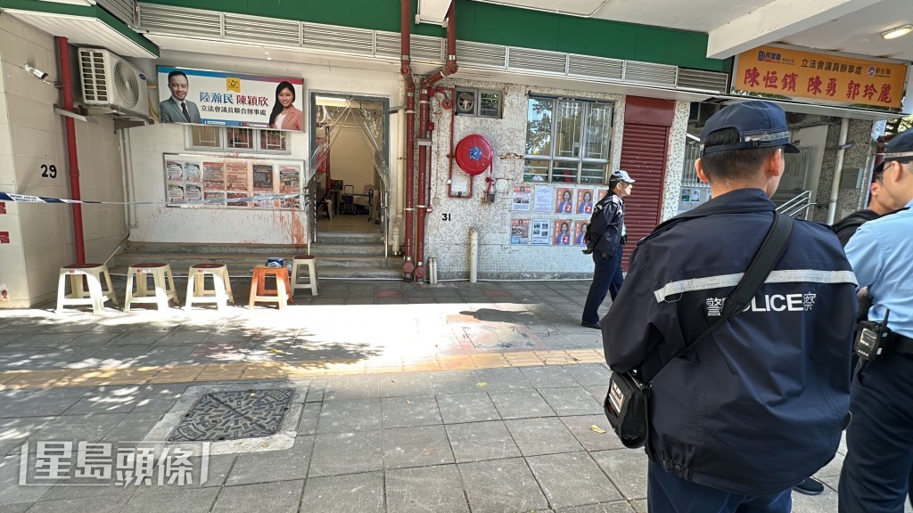 警方在场调查。刘汉权摄 警方在场调查。刘汉权摄