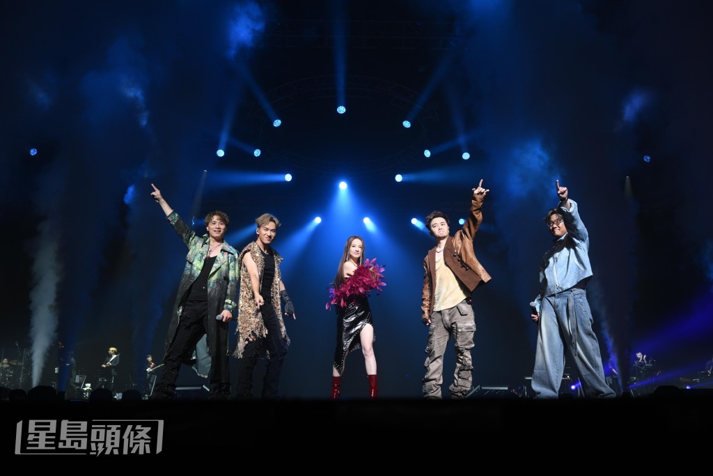 黃劍文、周吉佩、谷婭溦、羅啟豪早前合體舉行演唱會。