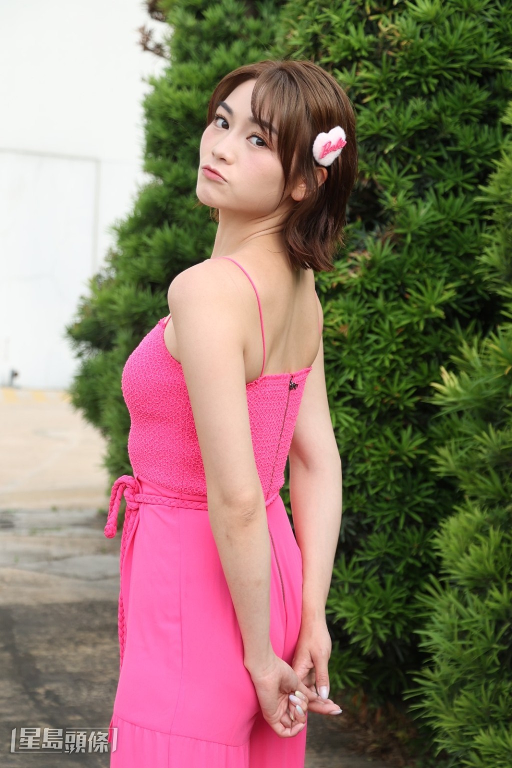 關嘉敏變「粉紅女神」,是節目中表現得最女生的成員。 關嘉敏變「粉紅女神」,是節目中表現得最女生的成員。