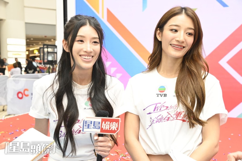 郭珮文和邢慧敏早前一起拍攝新劇《新聞女王2》，二人均飾演KOL。