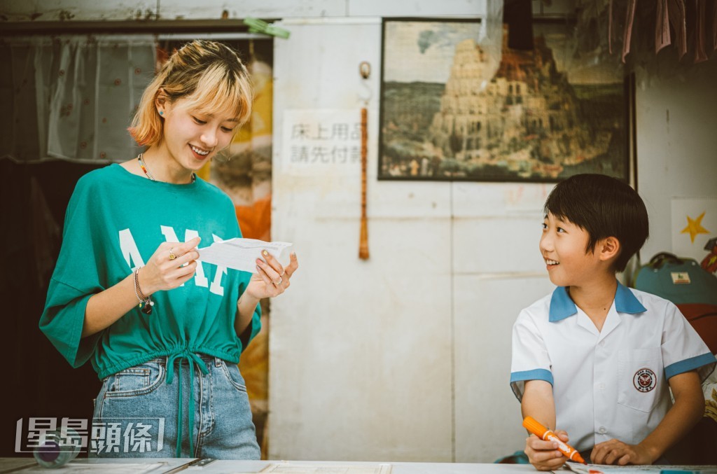 Fish大讚戲中兒子乖巧又專業。 Fish大讚戲中兒子乖巧又專業。