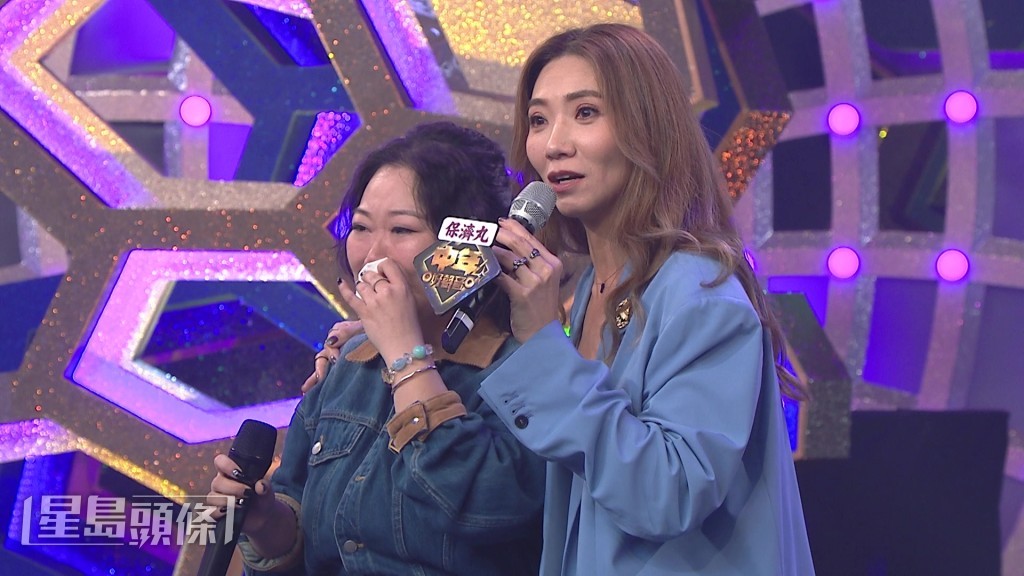 陳穎詩分享「陰影小故事」時講到忍不住喊，婉婉即在旁安慰。