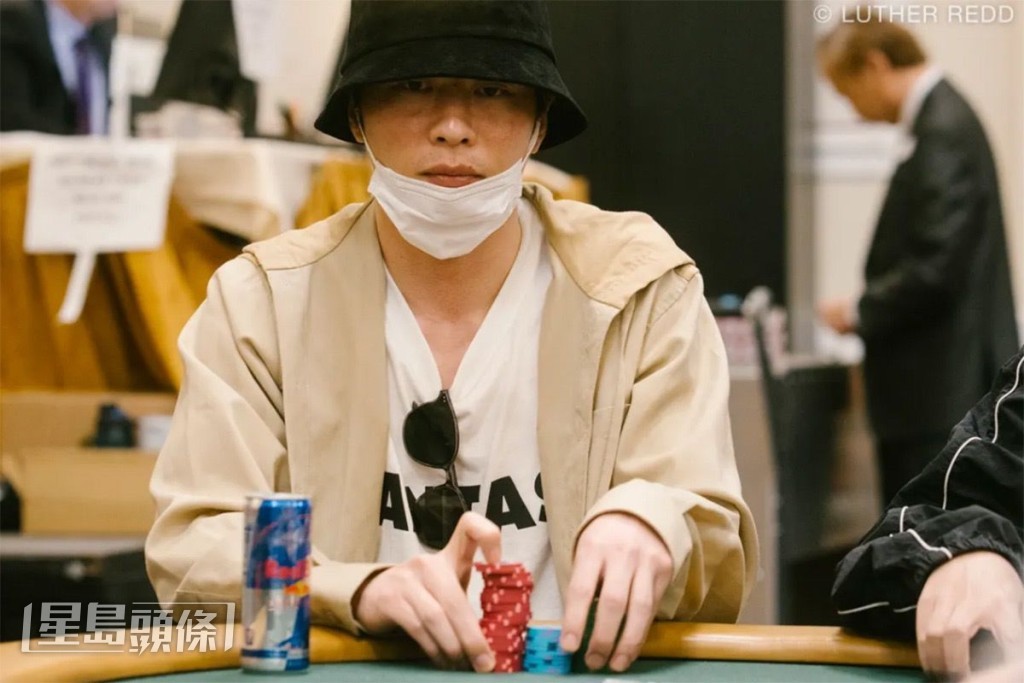 田中圭昨在美國賭城參加世界撲克系列賽（WSOP）。