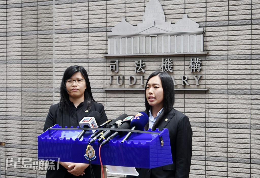 警方就判刑會見傳媒 。 警方就判刑會見傳媒 。