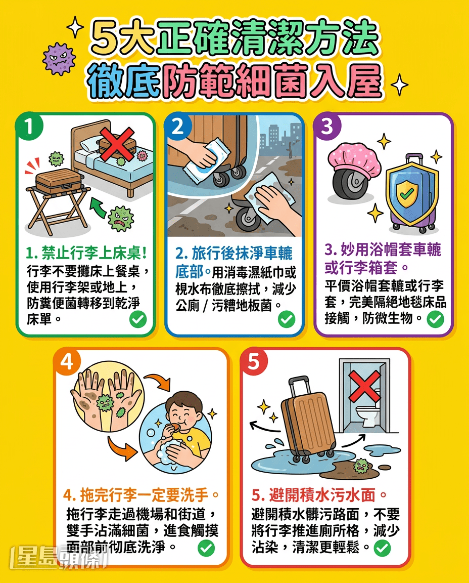 5大正確清潔行李方法