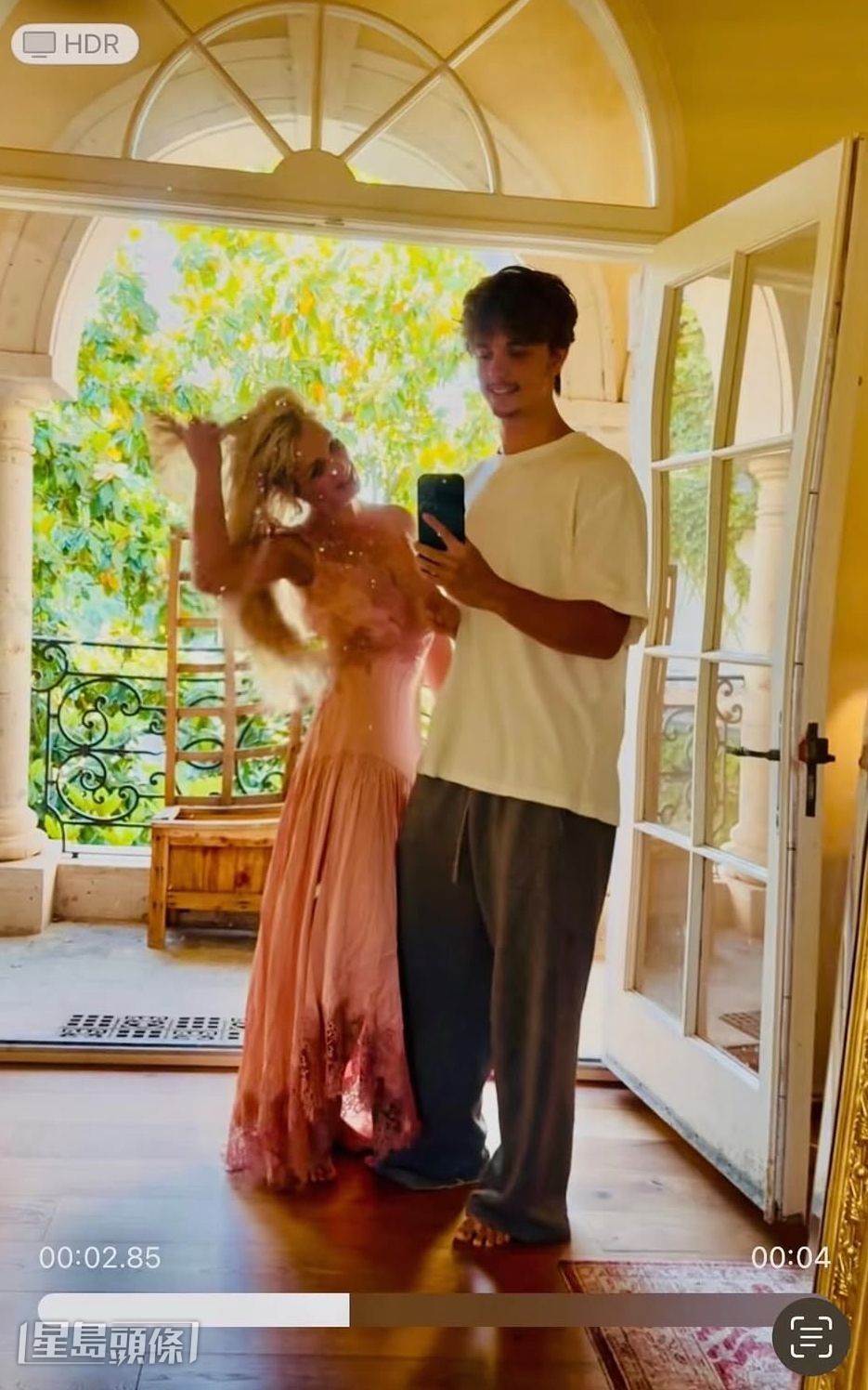 上月,Britney曾分享與細仔Jayden的合照。 上月,Britney曾分享與細仔Jayden的合照。