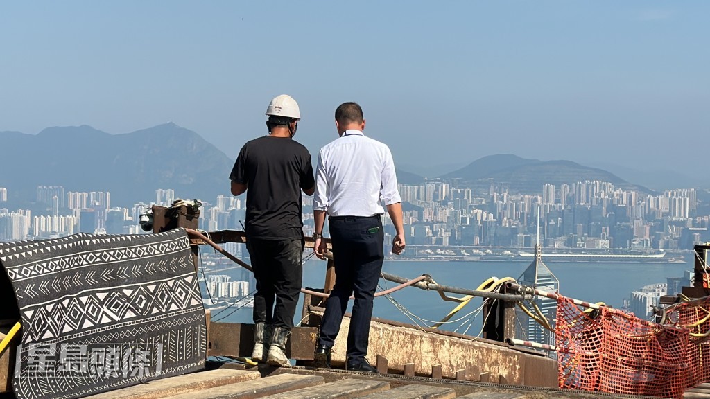 普樂道一地盤發生工業意外。劉漢權攝