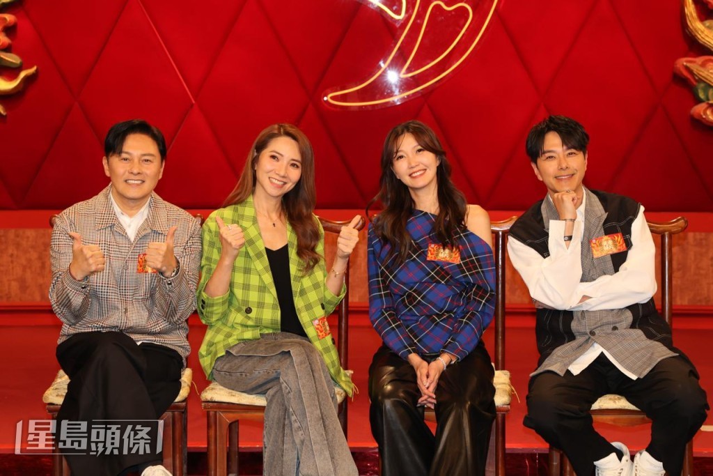 蕭正楠表示是來學習，因自己也是新手爸爸，指曹永廉大仔18歲，細女15歲，是最能分享育兒心得人。