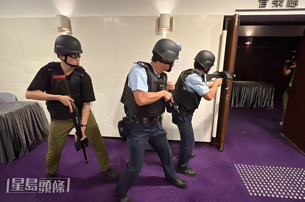 香港警隊按《香港國安法》規定履行職責，對危害國家安全的人、機構或組織依法採取執法行動。資料圖片
