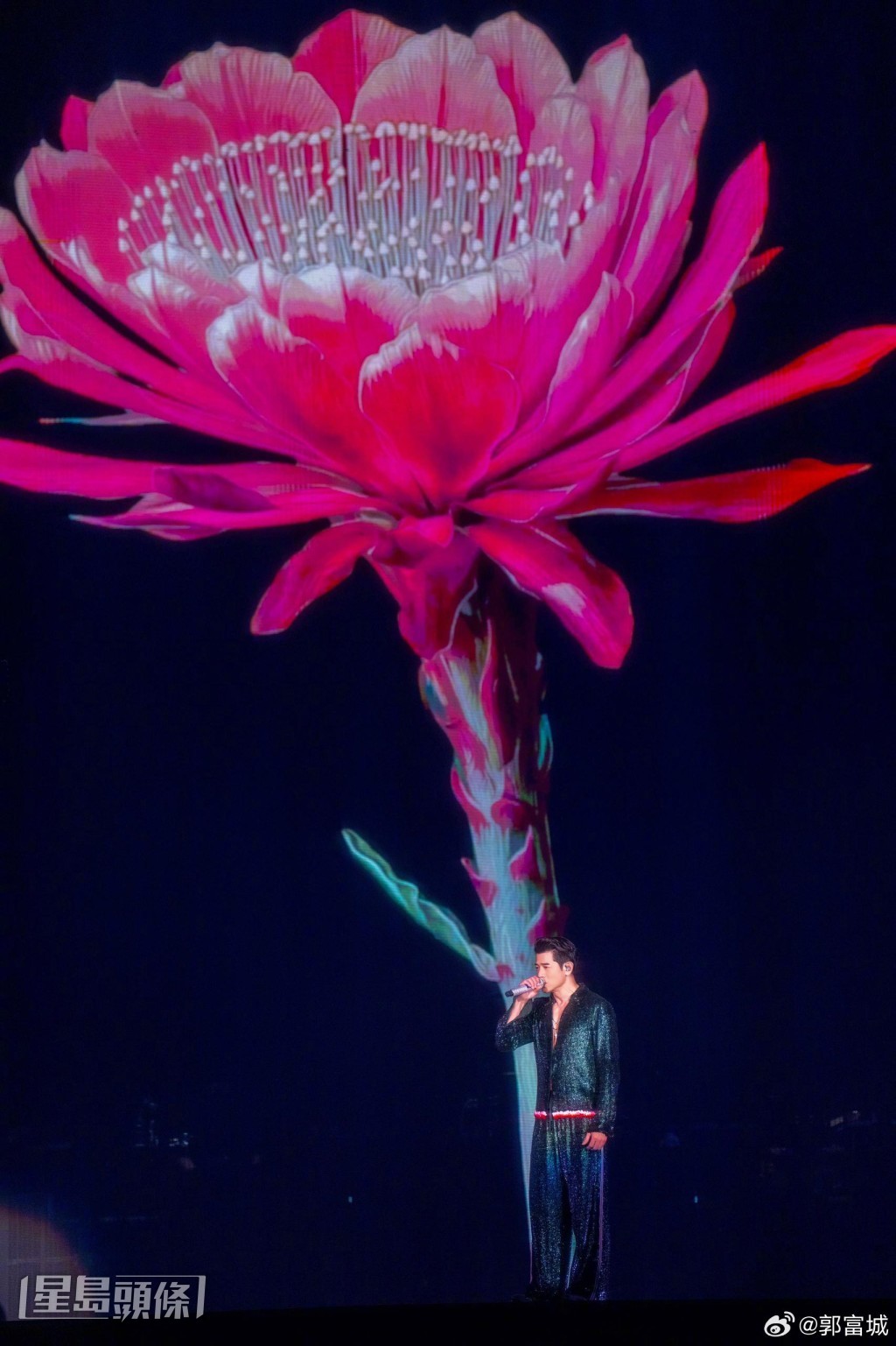 城城跟歌迷說下一站重慶見。