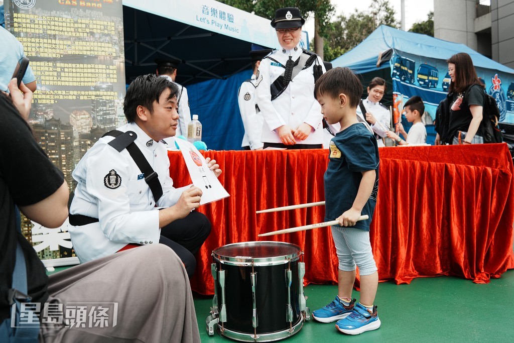 民安隊開放日活動。 民安隊開放日活動。