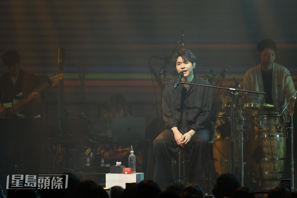  陳卓賢昨晚（8日）為自由爵士音樂節演出。