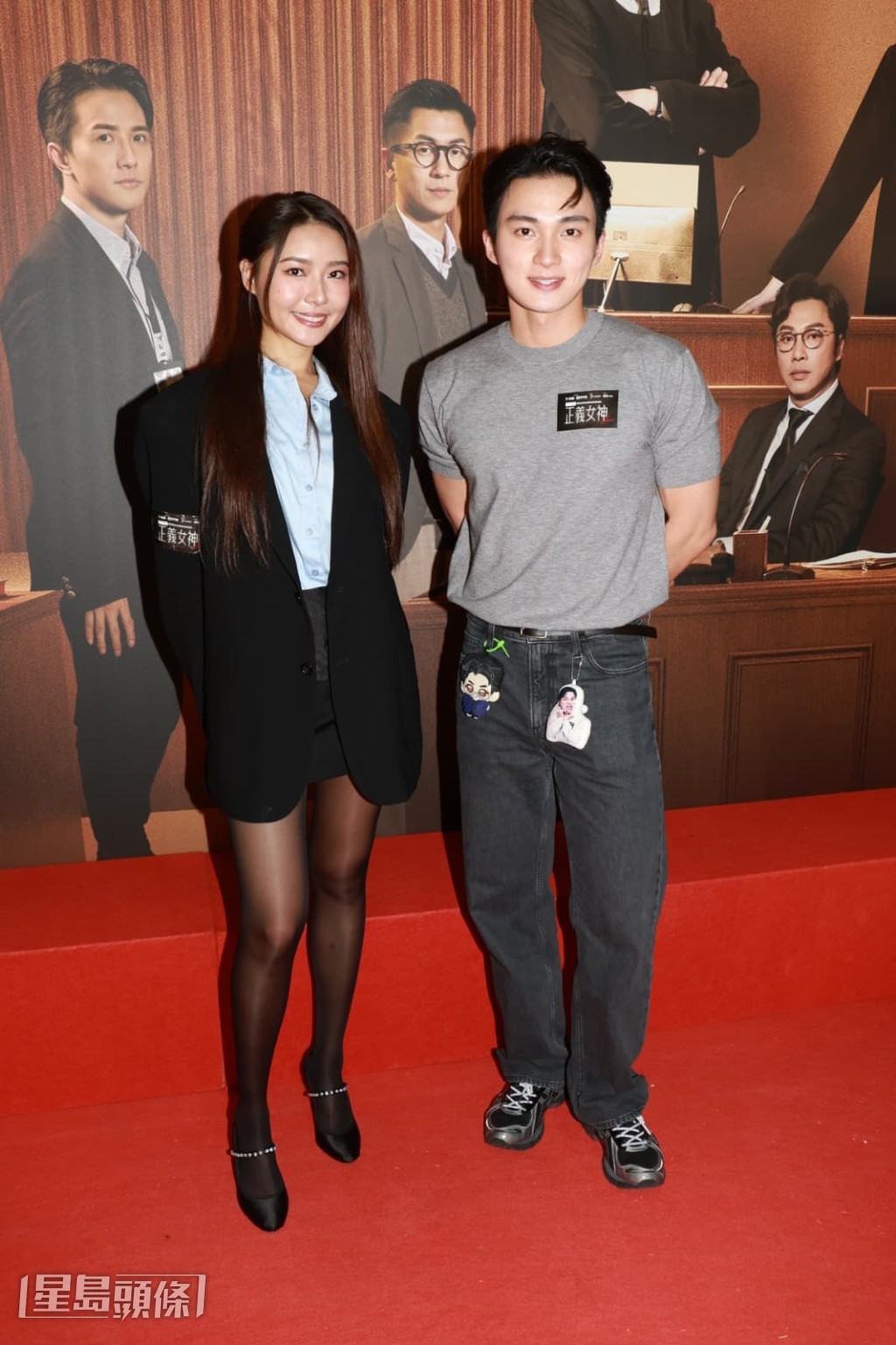 周嘉洛在《正義女神》被封「顏值擔當」後人氣急升。