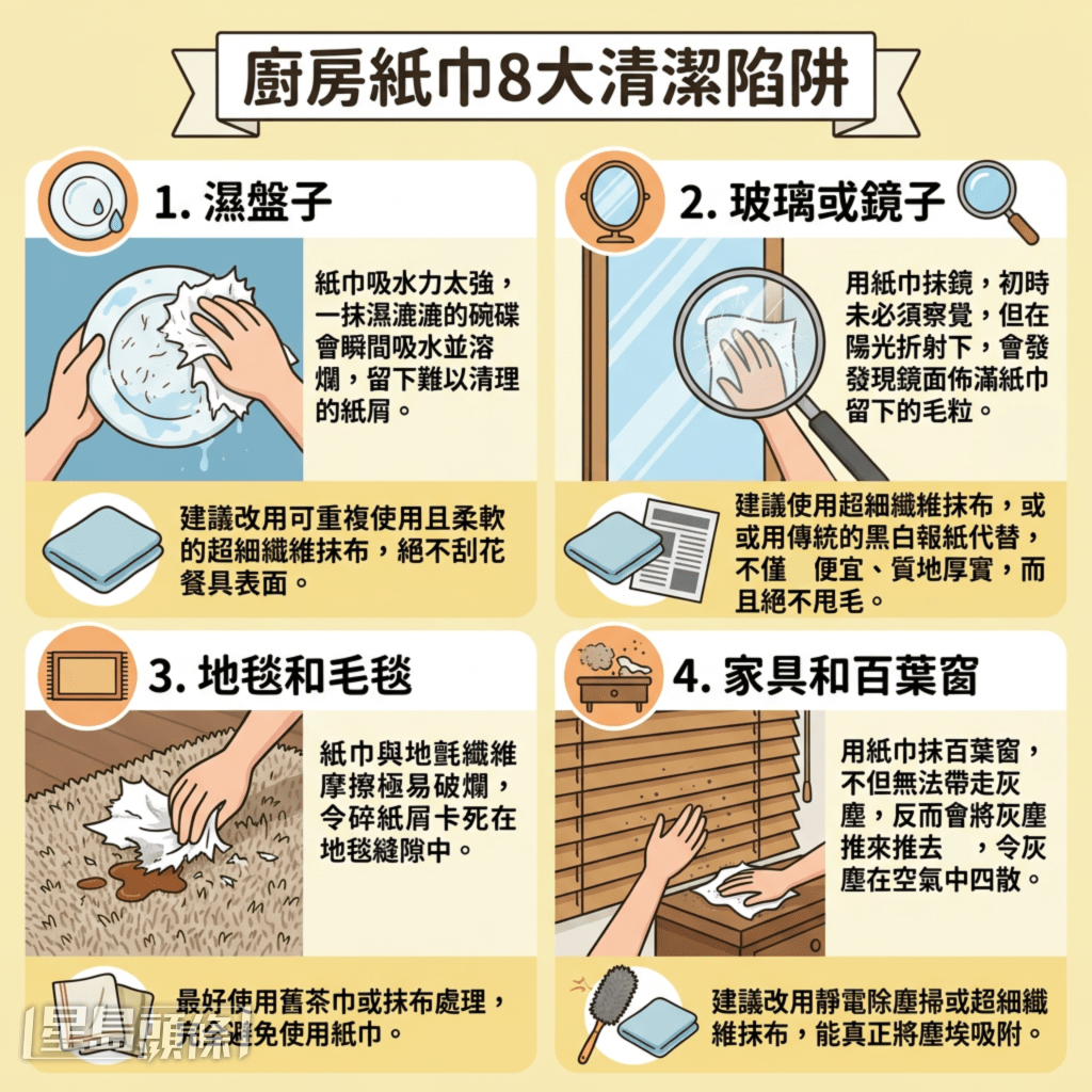 廚房紙巾8大清潔陷阱