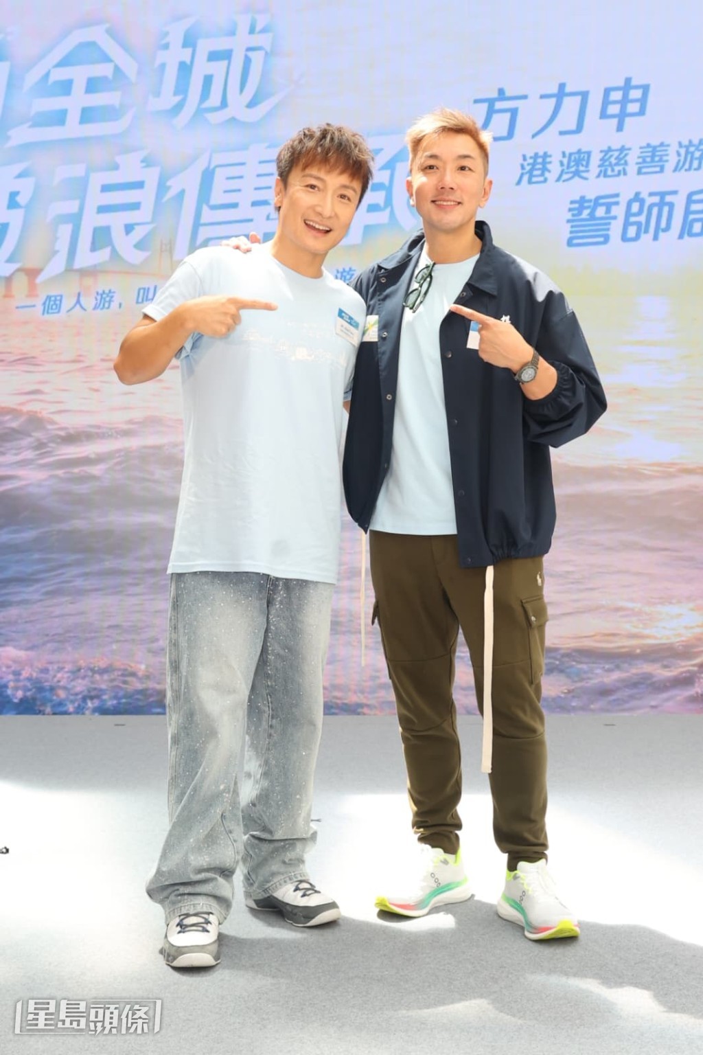 好友劉浩龍到場支持。 好友劉浩龍到場支持。