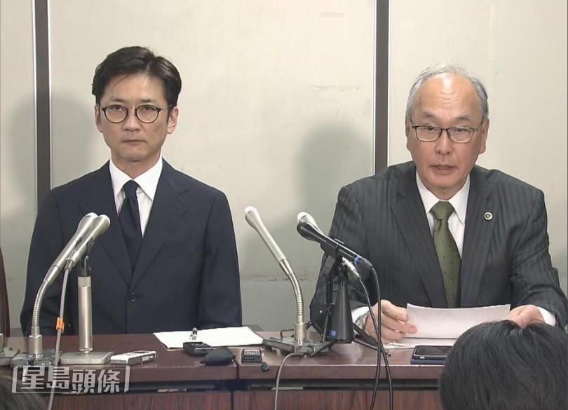 國分在律師陪同下出席記者會，並透露了6月18日被NTV「逼供」內情。