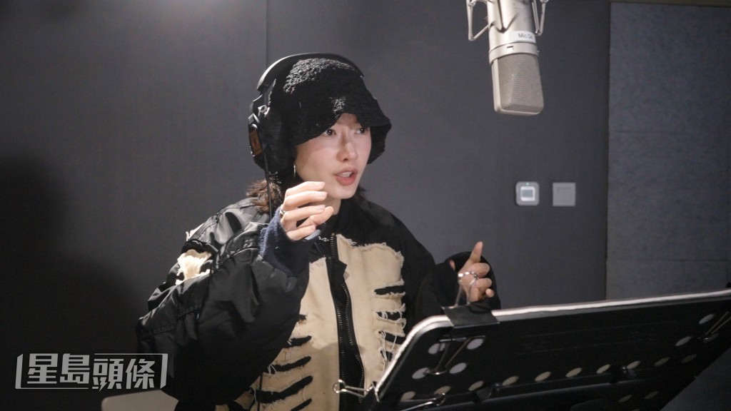 廖子妤一人聲演兩角，兩角的聲音語調演繹又各有難度，她坦言有被難倒。