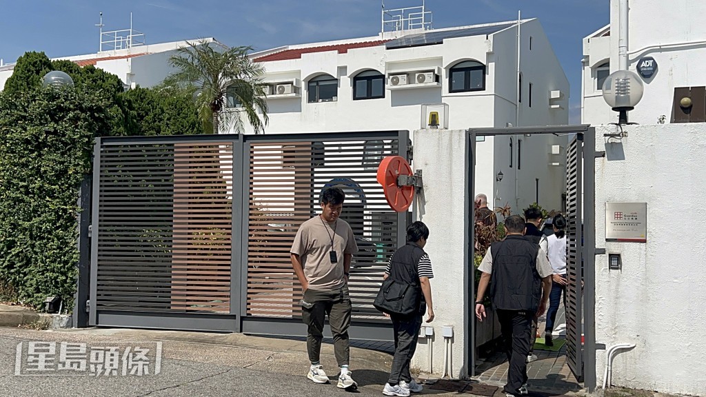 警員到場調查。楊偉亨攝