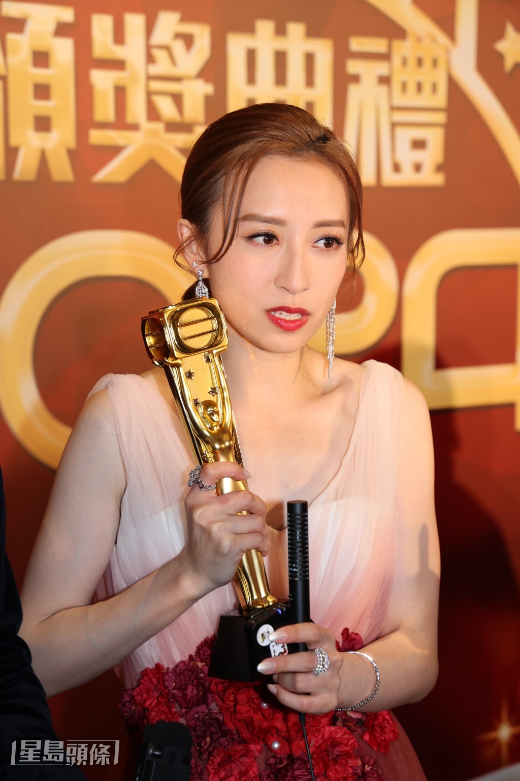 嘉欣日前以鮑魚攻勢拉票，她笑言不知是否有幫助。