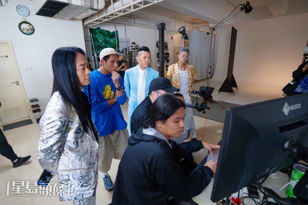 三人都非常緊張今次拍攝。 三人都非常緊張今次拍攝。