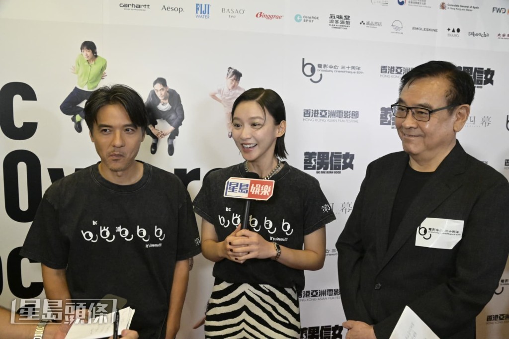 袁澧林感謝導演和監製,笑謂早期認識的朋友很有用, 袁澧林感謝導演和監製,笑謂早期認識的朋友很有用,