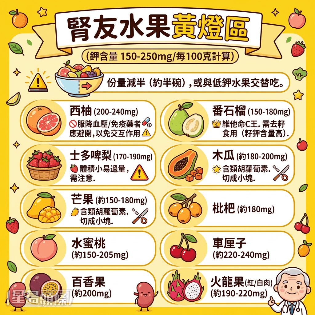 腎友水果黃燈區