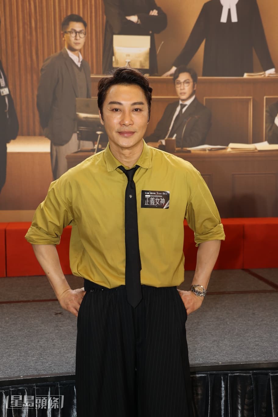 譚耀文表示自己年輕時拍戲都會緊張。 譚耀文表示自己年輕時拍戲都會緊張。