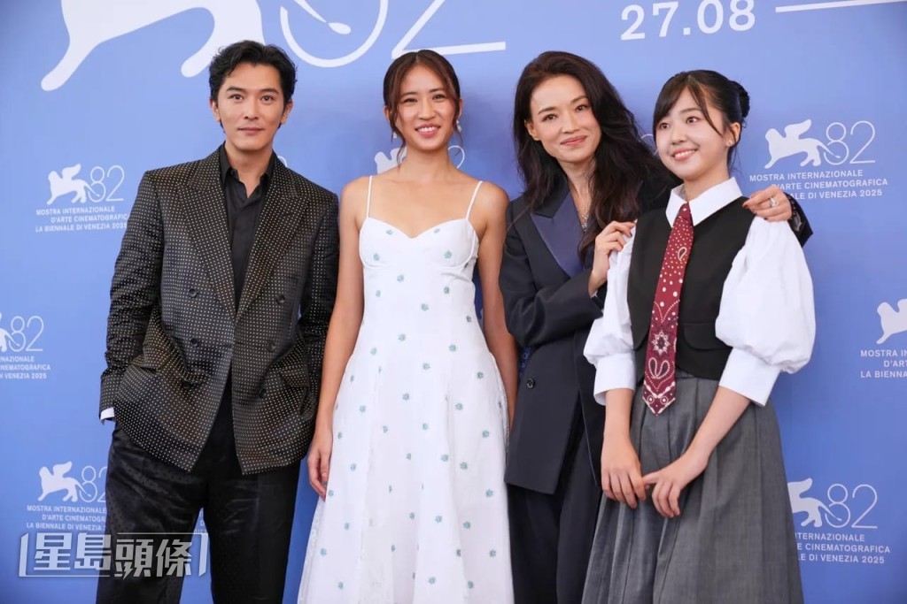 (左起)邱澤、9m88、舒淇和白小櫻一起出席記者會,暢談拍攝感受。(美聯社) (左起)邱澤、9m88、舒淇和白小櫻一起出席記者會,暢談拍攝感受。(美聯社)