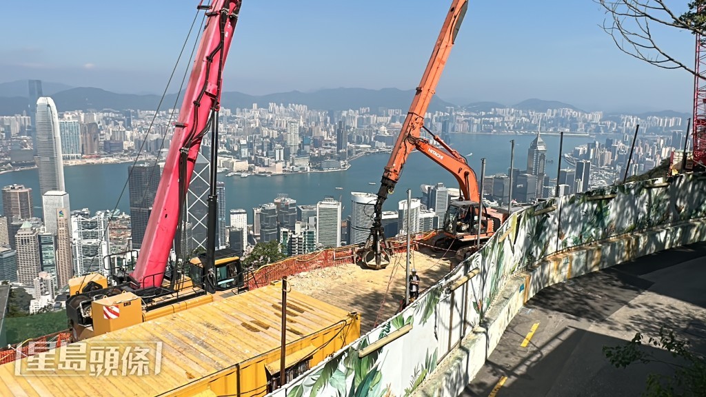 普樂道一地盤發生工業意外。劉漢權攝