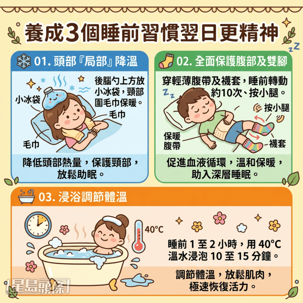 養成3個睡前習慣翌日更精神 養成3個睡前習慣翌日更精神