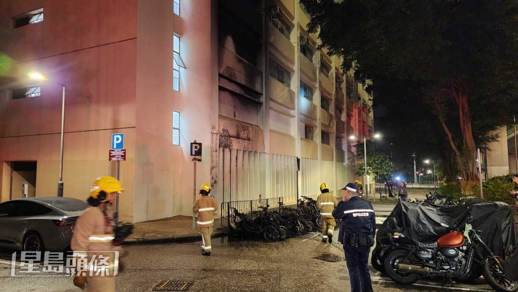 消防到場將火救熄。黎志偉攝