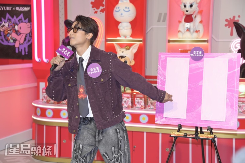 AK今日（7日）出席麻雀王挑戰賽頒獎禮，大玩遊戲。