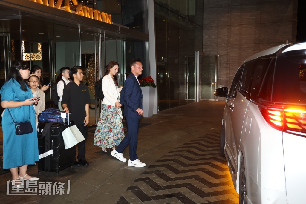 林文龍和郭可盈。 林文龍和郭可盈。