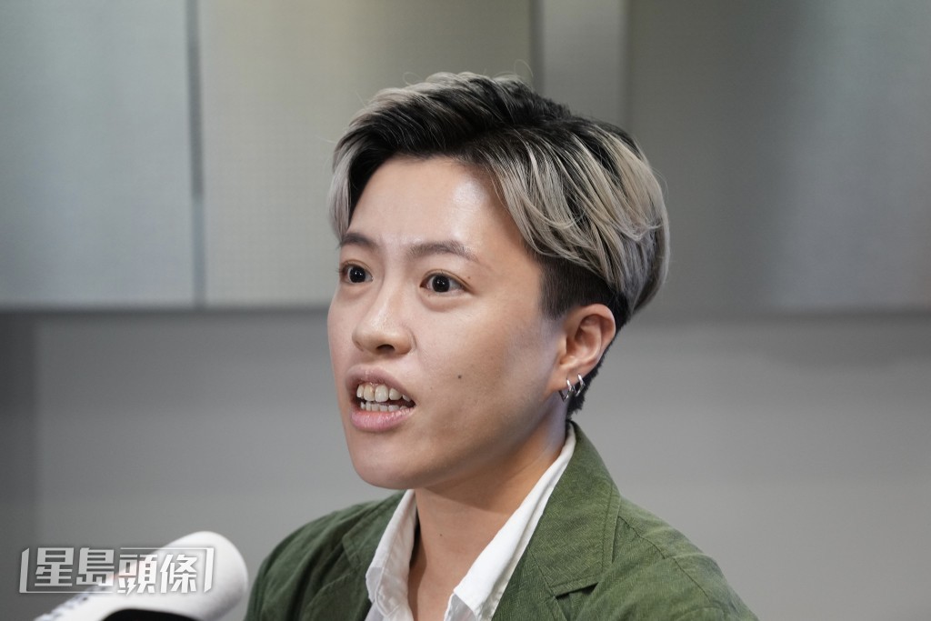 梁苡珊指判決對香港整體社會是重要的勝利。蘇正謙攝 梁苡珊指判決對香港整體社會是重要的勝利。蘇正謙攝