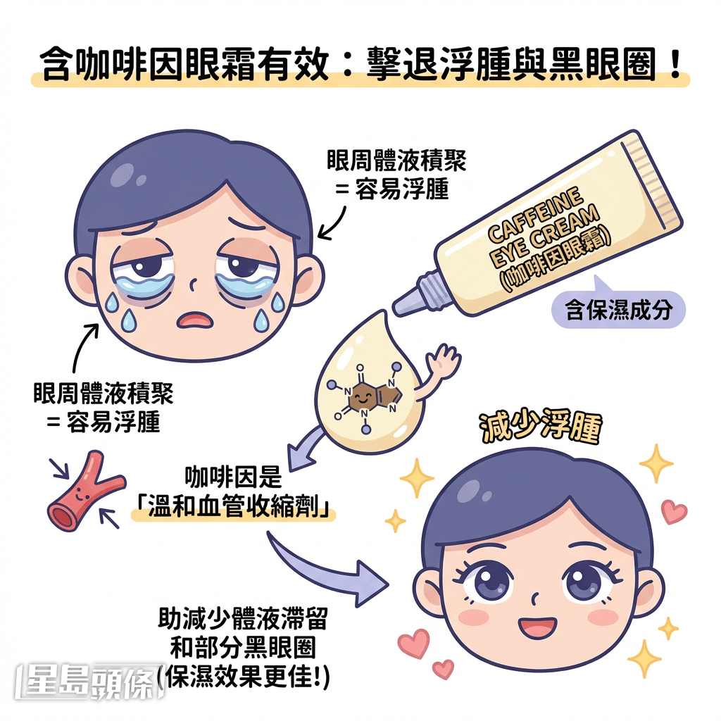 含咖啡因眼霜有效 含咖啡因眼霜有效