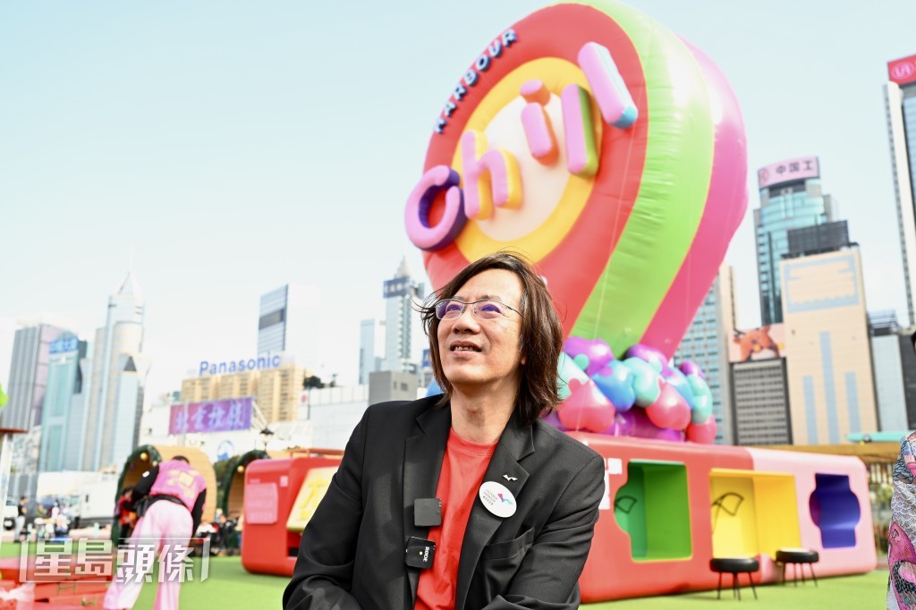 吳永順希望今年維港海濱能再拼接多兩公里至29公里。鍾健華攝