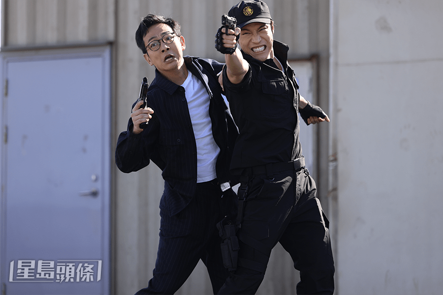 丁子朗在鑽油台上有不少打戲。 丁子朗在鑽油台上有不少打戲。