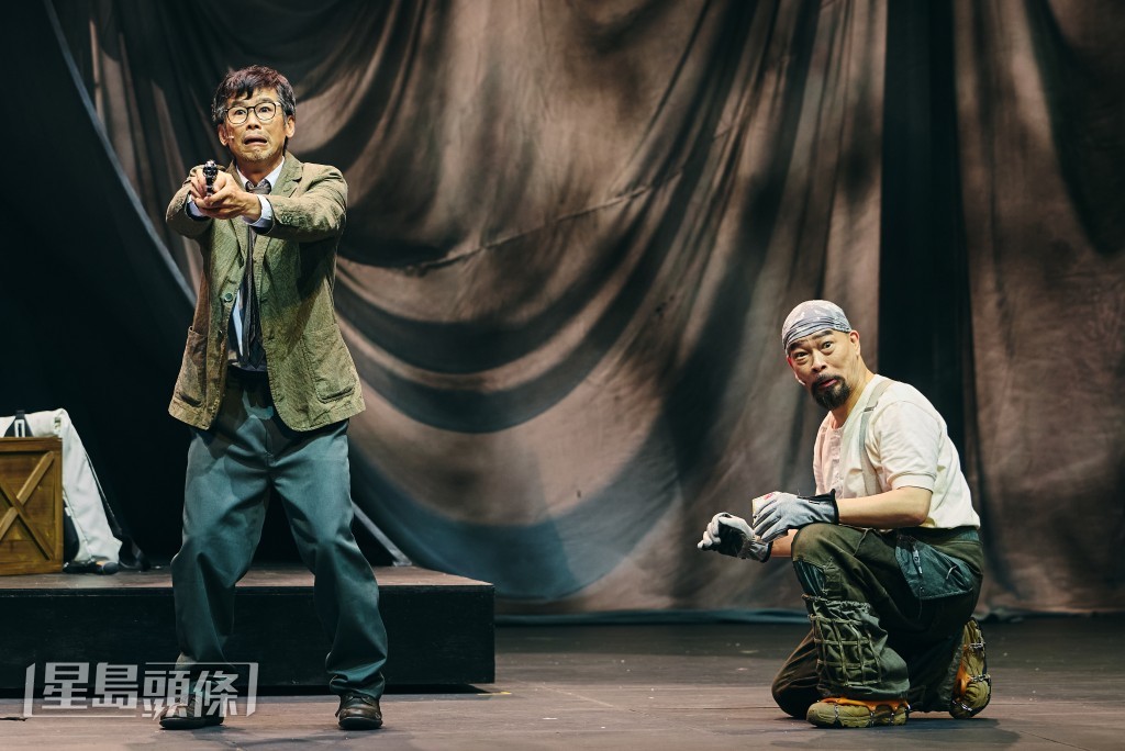 林海峰、葛民輝合體演舞台劇。 林海峰、葛民輝合體演舞台劇。
