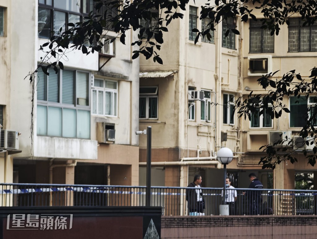 警方在現場調查。黎志偉攝