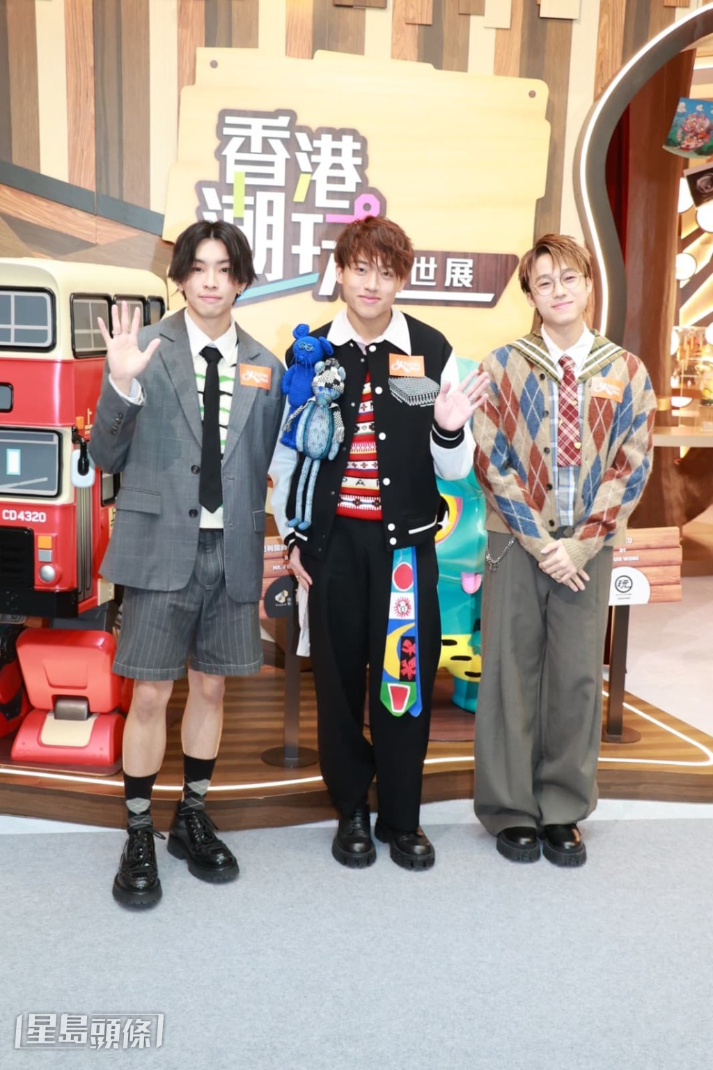 《全民造星VI》出爐亞軍Ian Hannz（陳瑨羲）、Bosco Kwan（關曉隆）和Dave（黃日禧）今日（8日）出席活動。