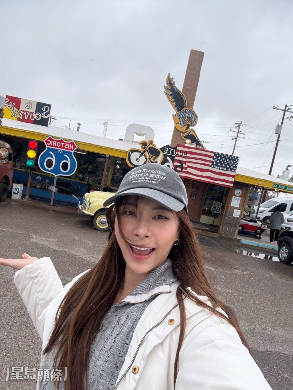 Kanis早前去了美國旅行。