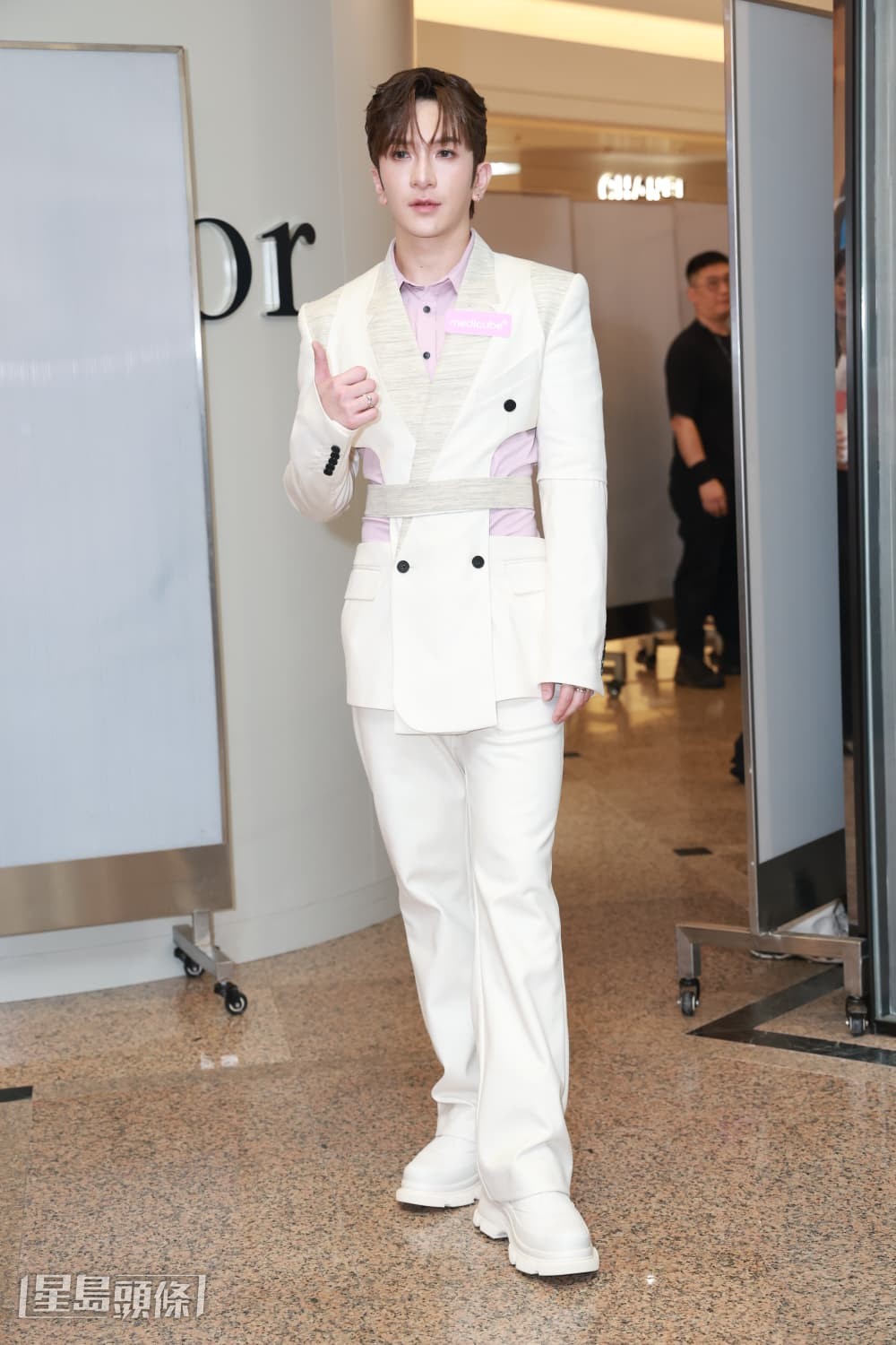 Anson Lo(卢瀚霆）今晚（5日）到铜锣湾出席美容宣传活动。