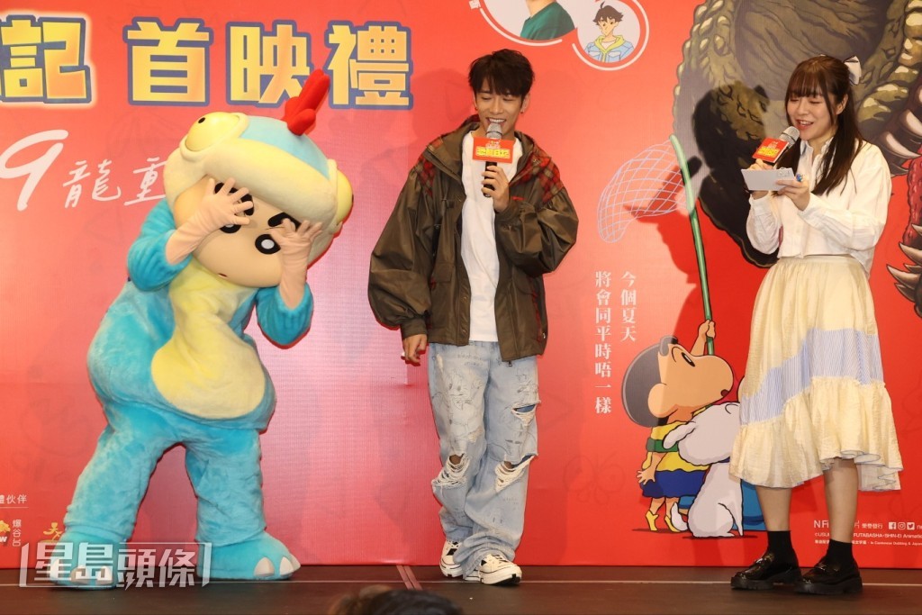 嘉豪認為最難聲演喊戲。 嘉豪認為最難聲演喊戲。