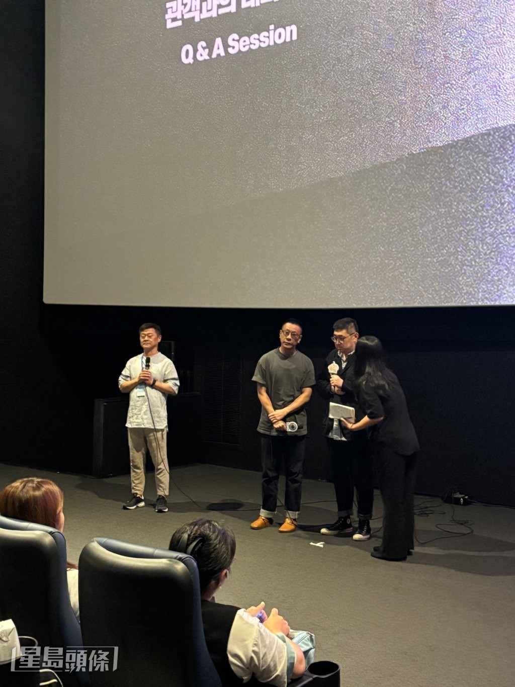 朱栢康跟《破.地獄》導演陳茂賢二人行亮相韓國「富川電影節」。 朱栢康跟《破.地獄》導演陳茂賢二人行亮相韓國「富川電影節」。