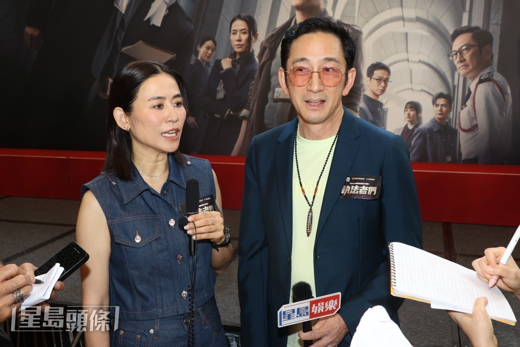 問到可想《壹號皇庭》系列演員原班人馬再合作拍劇？兩人均表示也想。
