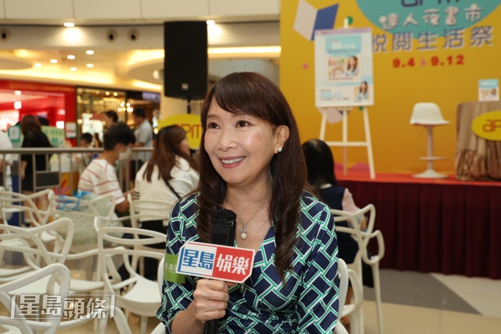 陳美齡表示，在日本剛推出了一本她的凍齡書《70歲、為什麼虞美人之花不凋謝》，希望能在明年香港書展推出。
