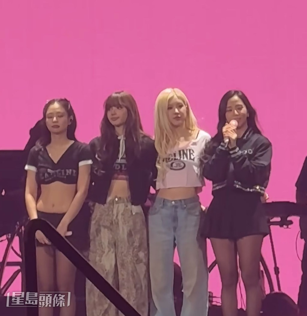 昨晚Lisa、Jisoo、Jennie、Rosé在《DEADLINE》世巡終站尾場表現不捨。