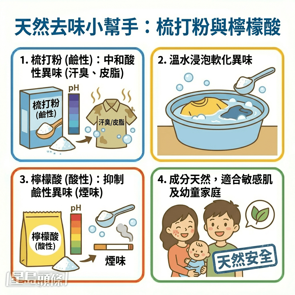 3. 梳打粉及檸檬酸 3. 梳打粉及檸檬酸