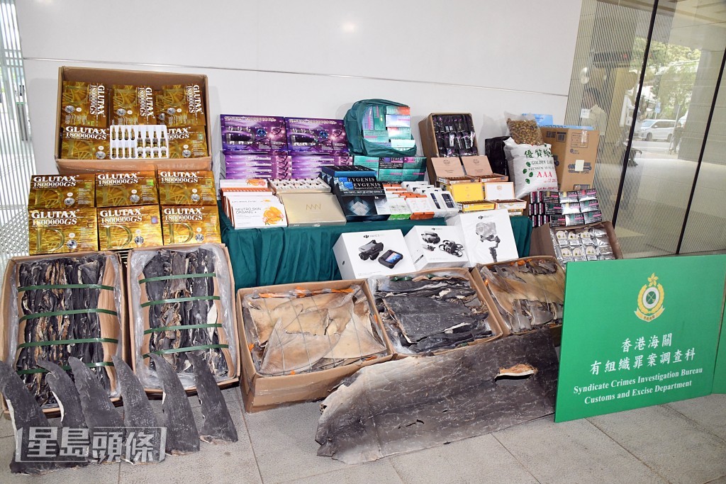海關展示證物。徐裕民攝 海關展示證物。徐裕民攝