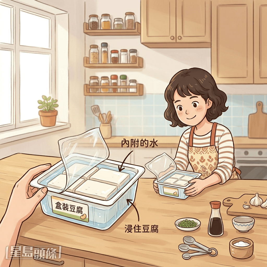 我们平日在超级市场购买盒装豆腐时，总会发现包装内装满了水。这不仅是为了美观，其实背后隐藏科学考量。